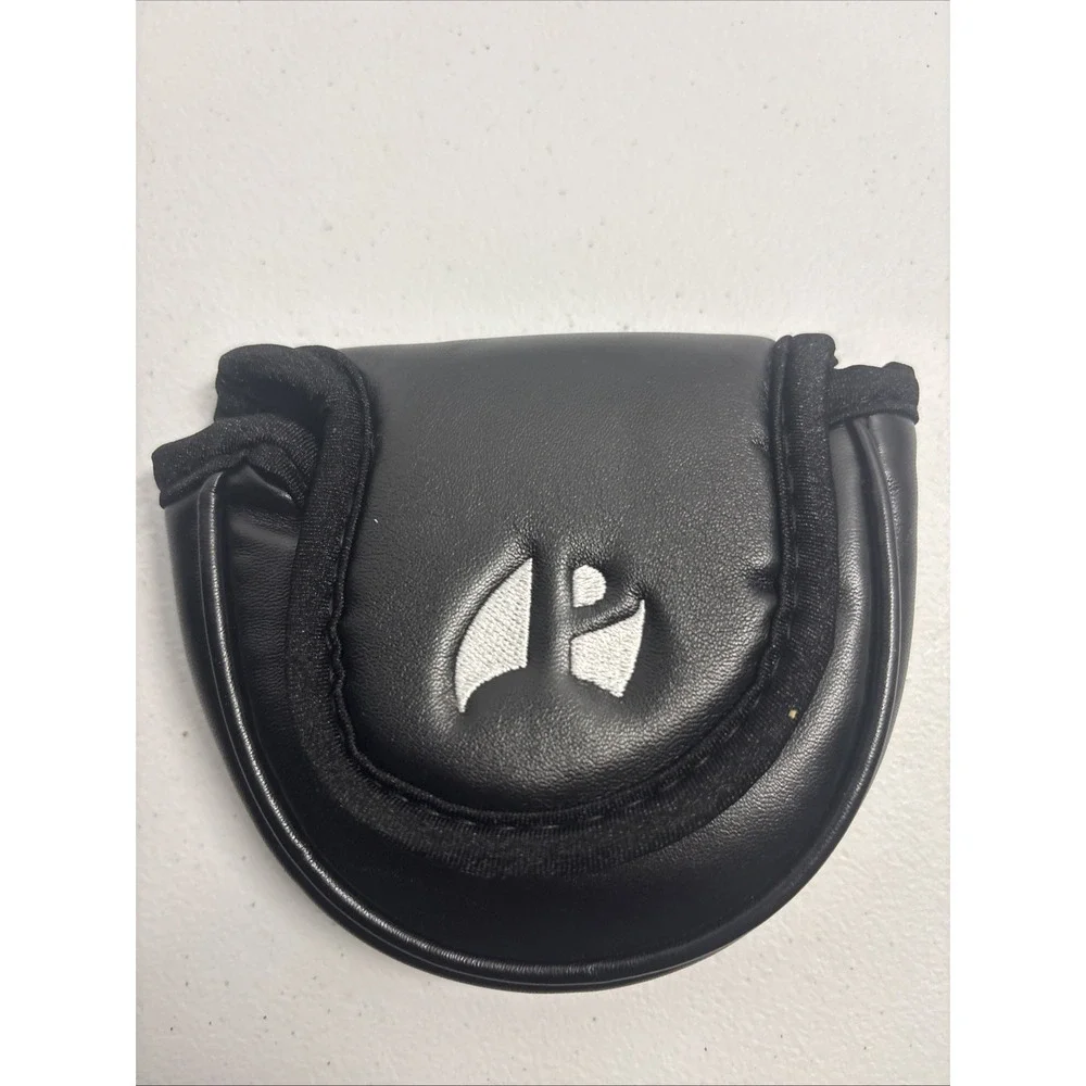 New Pinemeadow Mallet Style Putter Headcover Black /w White Stitching Right Hand